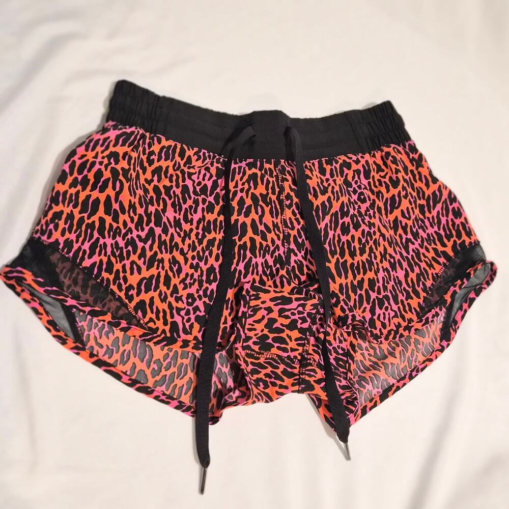 Betsey Johnson Performance Leopard Print Running Shorts Small